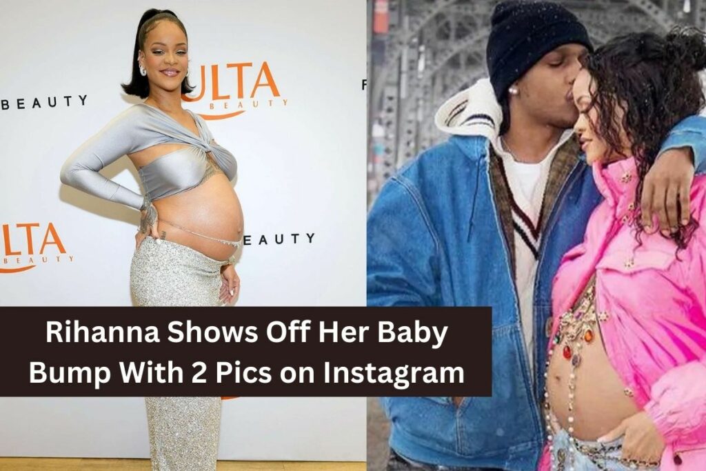 Rihanna Shows Off Her Baby Bump With 2 Pics on Instagram