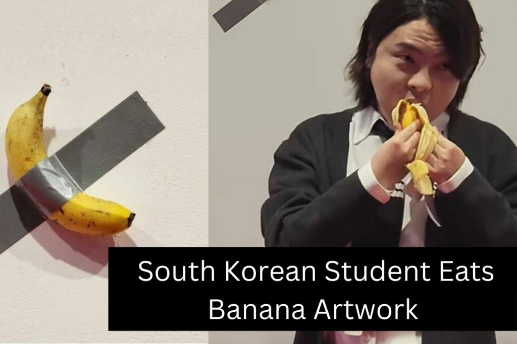 _South Korean Student Eats Banana Artwork_South Korean Student Eats Banana Artwork
