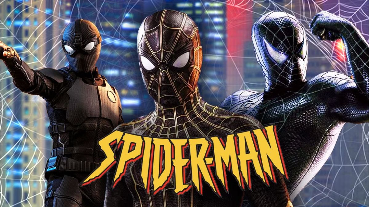 The black suit is actually a living alien.