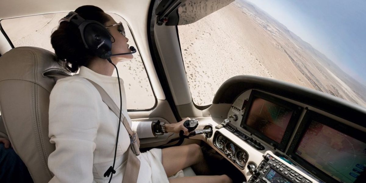 Angelina Jolie has been flying her own planes since 2004.